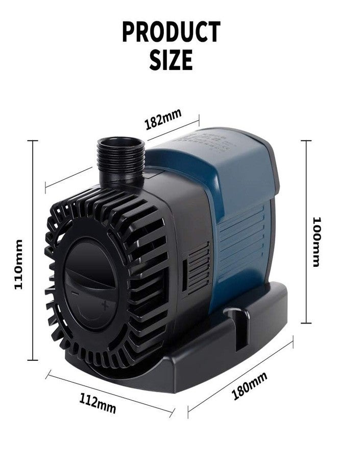 WE Hydroponics Submersible pumps super noiceless for Hydroponics, Desert air cooler, Fountain, aquarium, Ponds and diy projects, under water motor (JTP-5800L/H, 38W) 5.2m head - Image 2